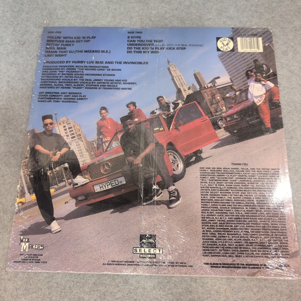 Kid 'N Play 2 Hype Vinyl LP 1988‎ Select Records SEL 21628 Hip Hop Album - Picture 2 of 6